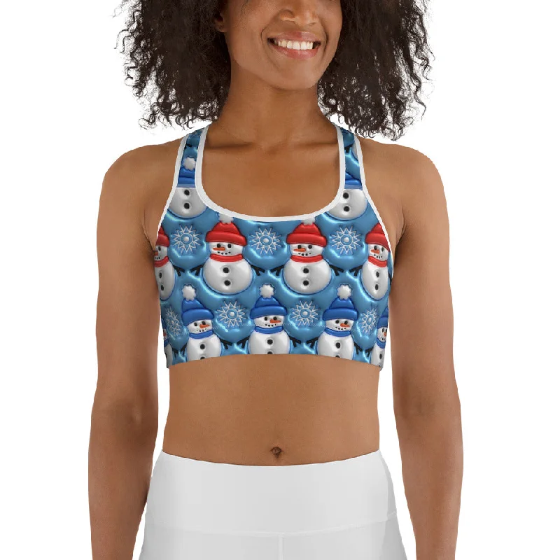 Frosty The Snowman Sports Bra