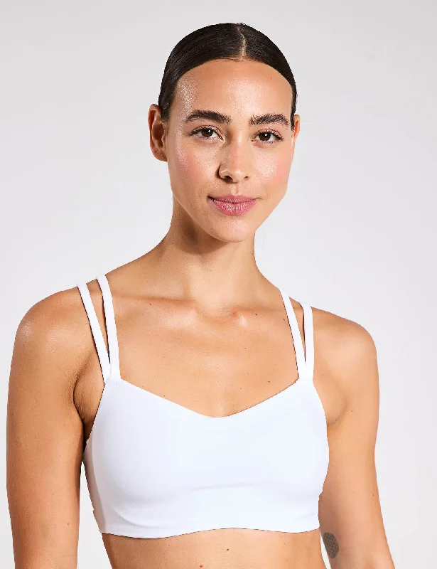 Zenvy Strappy Sports Bra - White