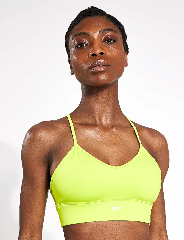 Workout Ready Sports Bra - Acid Yellow/White