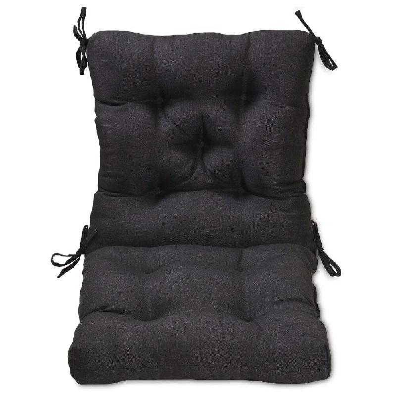 Chair Cushion Tufted Black