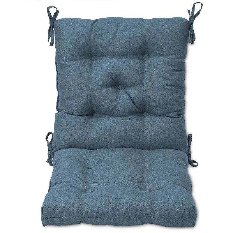 Chair Cushion Tufted Med Blue