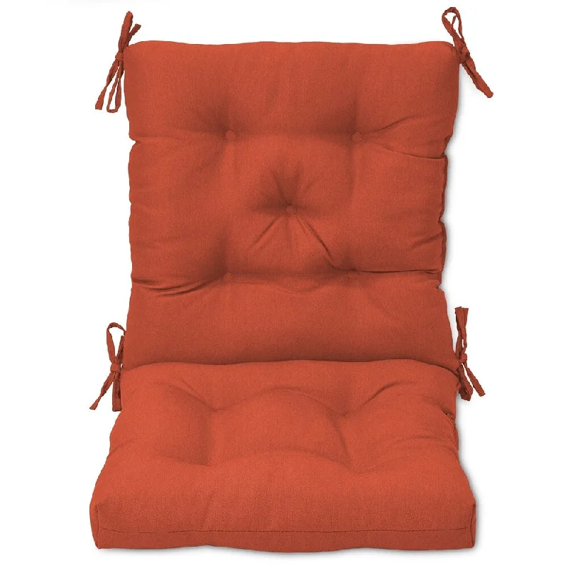 Chair Cushion Tufted Orange