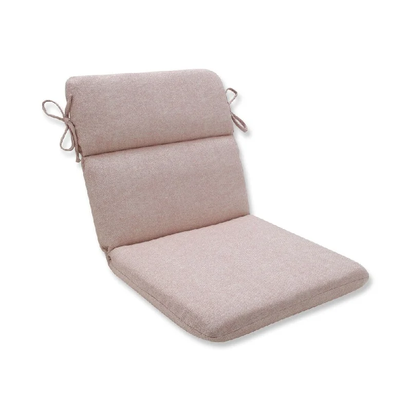 Chartres Rose Rounded Corners Chair Cushion