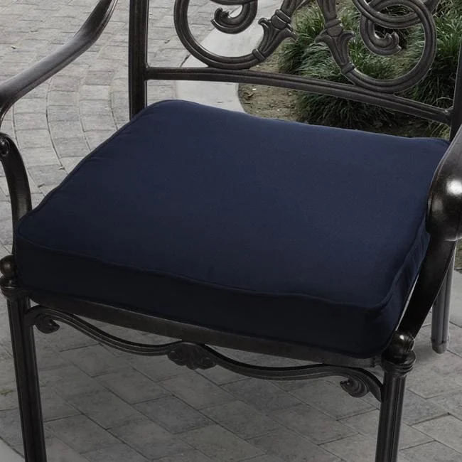 Clara 20-inch Outdoor Navy Blue Cushion with Sunbrella