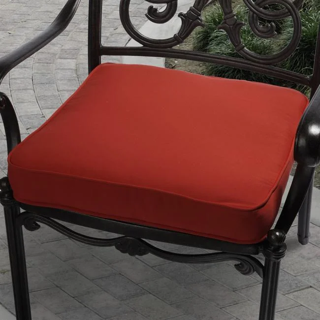 Clara 20-inch Outdoor Red Cushion Made with Sunbrella