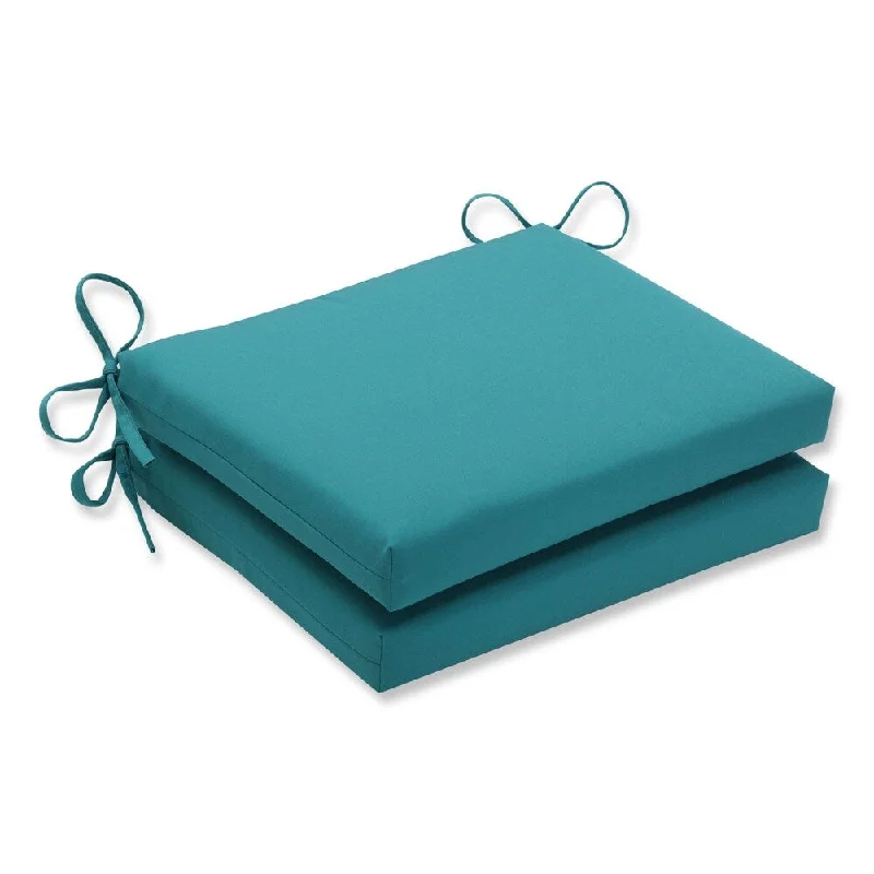 Colefax Aquamarine Squared Corners Seat Cushion (Set of 2)