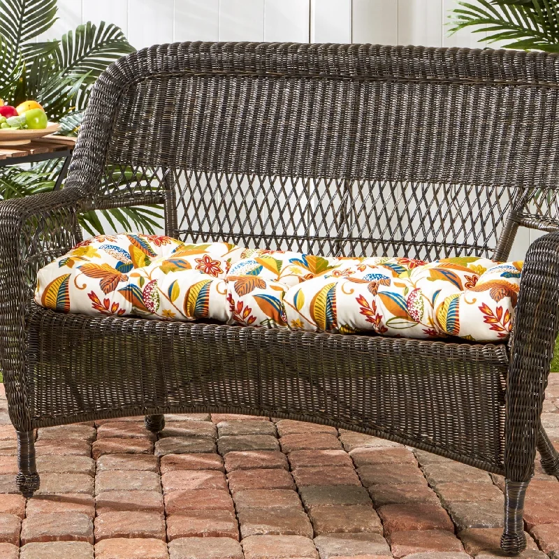 Esprit Floral 44-inch Outdoor Swing/ Bench Cushion