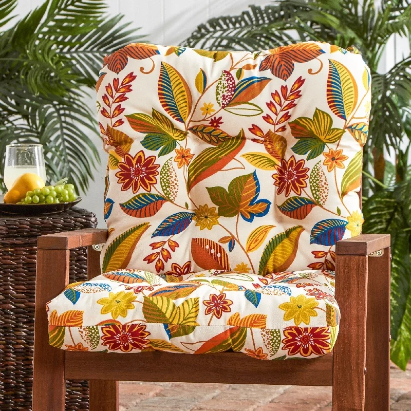 Esprit Outdoor Floral Seat/ Back Combo Cushion