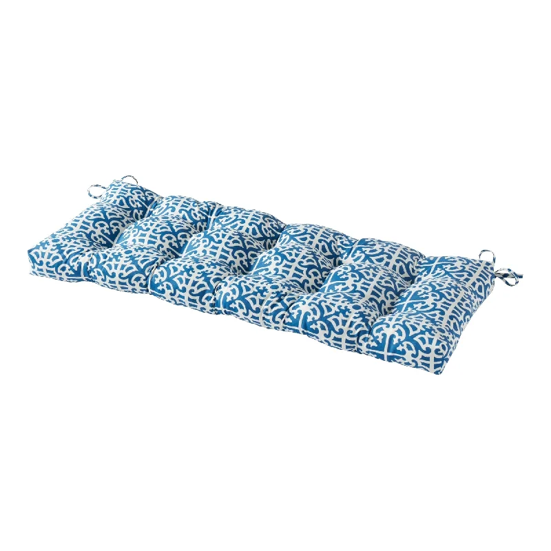 Greendale Home Fashions Outdoor 51 x 18-inch Indigo Bench Cushion