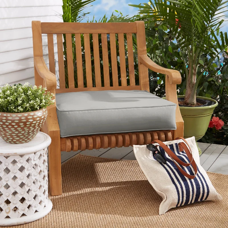 Grey Corded Indoor/ Outdoor Cushion