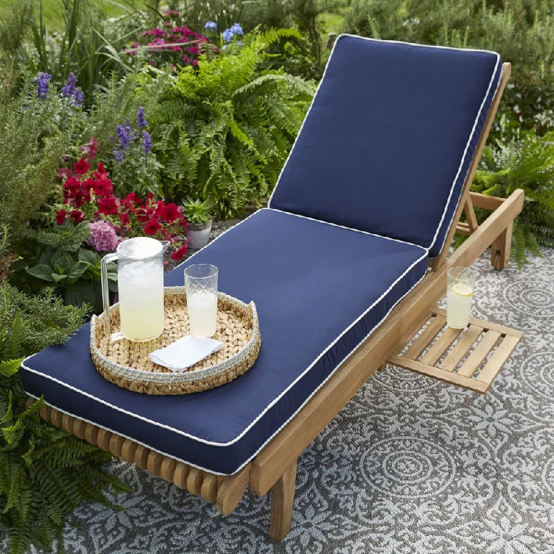 Kokomo Hinged Sunlounger Cushion with Sunbrella Fabric