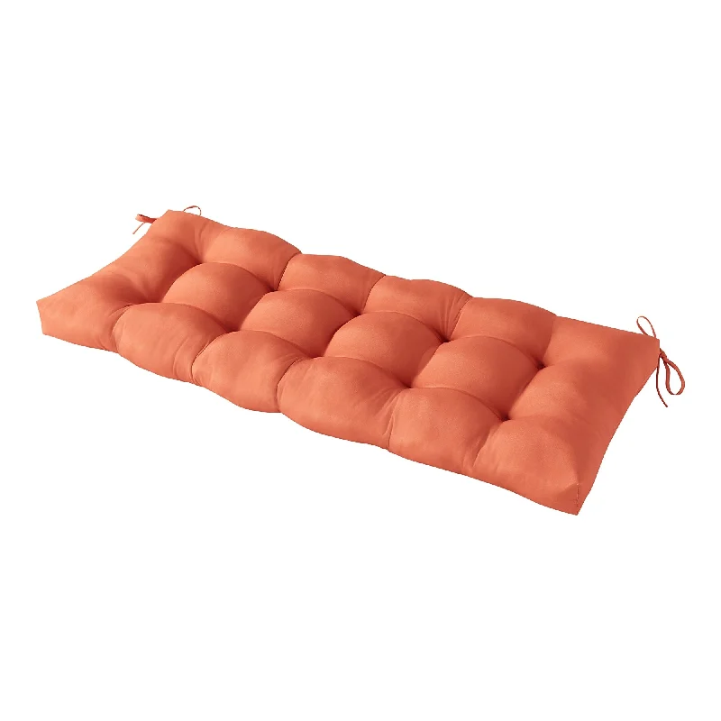 Outdoor Rust Tufted Bench Cushion (Cushion Only)