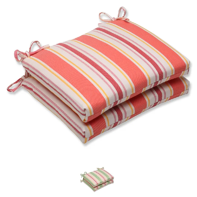 Pillow Perfect Cayman Squared Corners Seat Cushions (Set of 2)