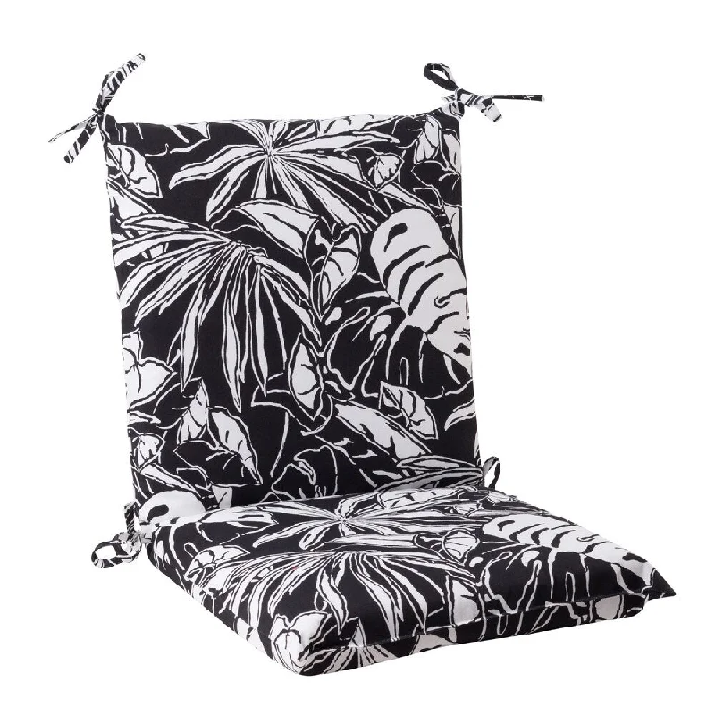 Pillow Perfect Kiara Polyester Black Square Outdoor Chair Cushion