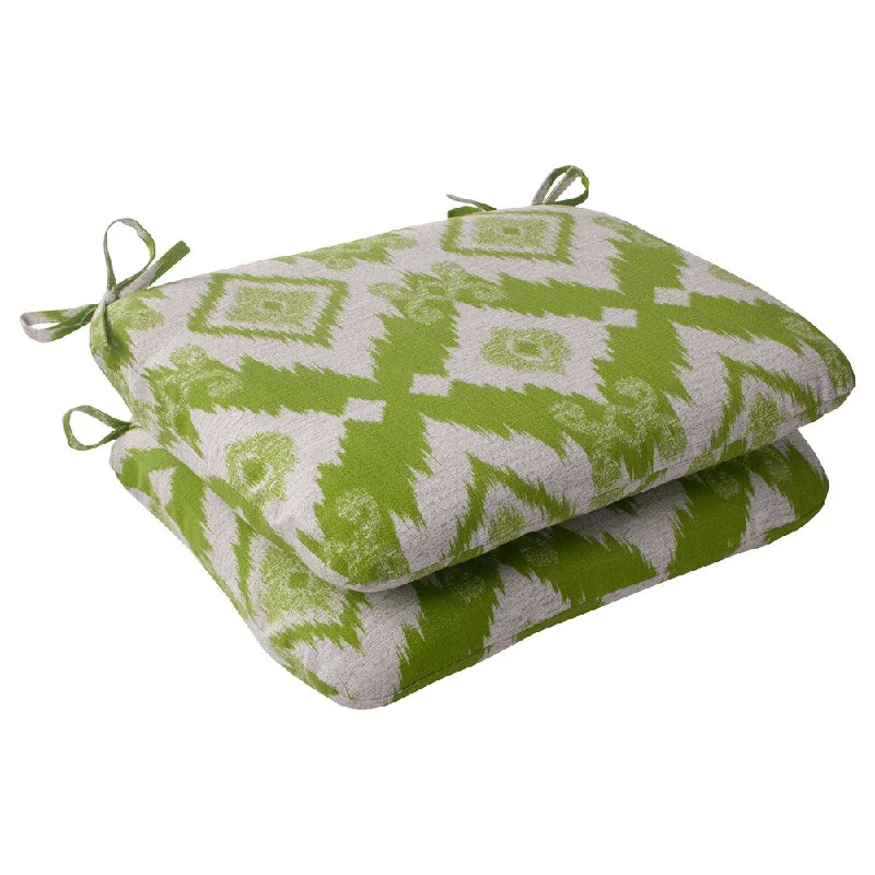 Pillow Perfect Lime Seat Cushions (Set of 2)