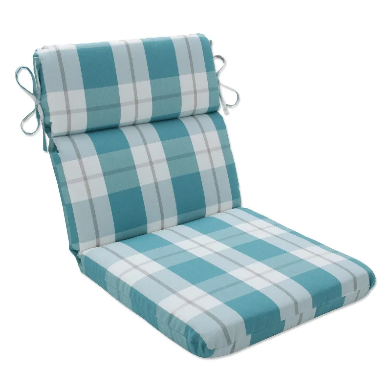 Pillow Perfect Outdoor Branson Opal Rounded Corners Chair Cushion - 40.5 X 21 X 3 - 40.5 X 21 X 3