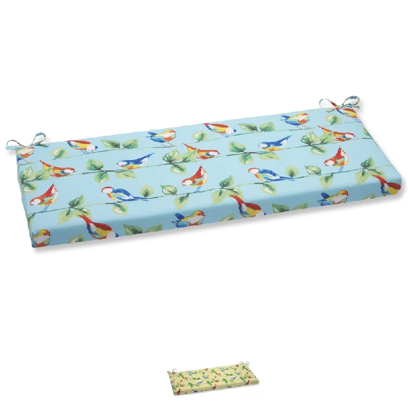 Pillow Perfect Outdoor Curious Bird Bench Cushion