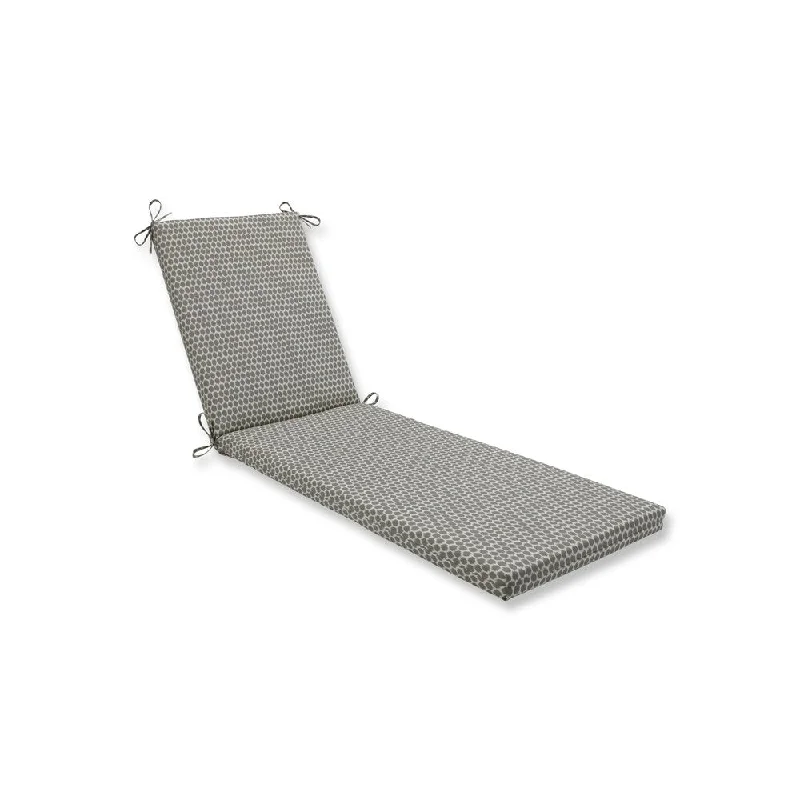 Pillow Perfect Outdoor/Indoor Seeing Spots Sterling Chaise Lounge Cushion 80x23x3