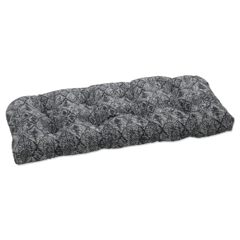 Pillow Perfect Outdoor Nesco Stone Wicker Loveseat Cushion - 19 X 44 X 5 - 19 X 44 X 5