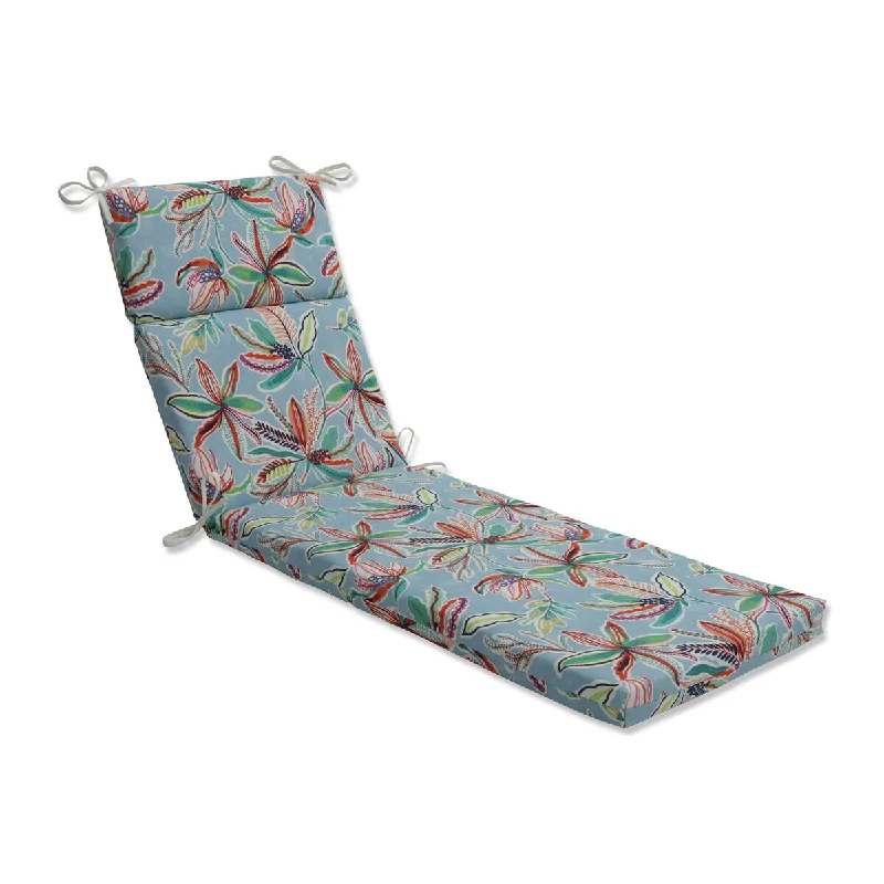 Pillow Perfect Outdoor Sunny Daze Sky Chaise Lounge Cushion - 72.5 X 21 X 3 - 72.5 X 21 X 3