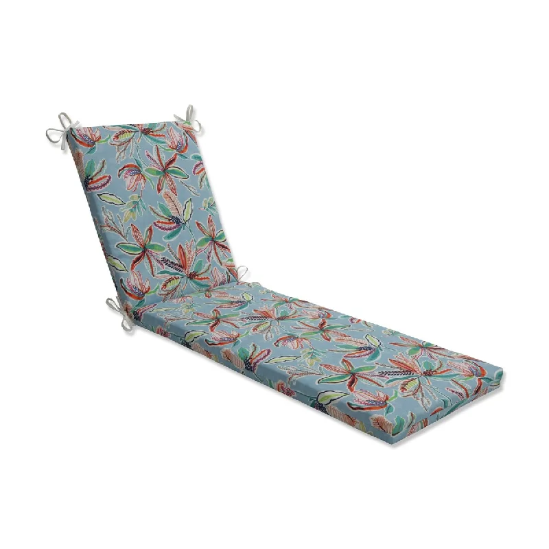 Pillow Perfect Outdoor Sunny Daze Sky Chaise Lounge Cushion 80x23x3 - 80 X 23 X 3 - 80 X 23 X 3