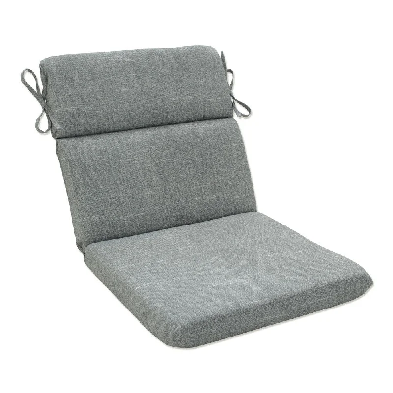 Pillow Perfect Outdoor Tory Graphite Rounded Corners Chair Cushion - 40.5 X 21 X 3 - 40.5 X 21 X 3