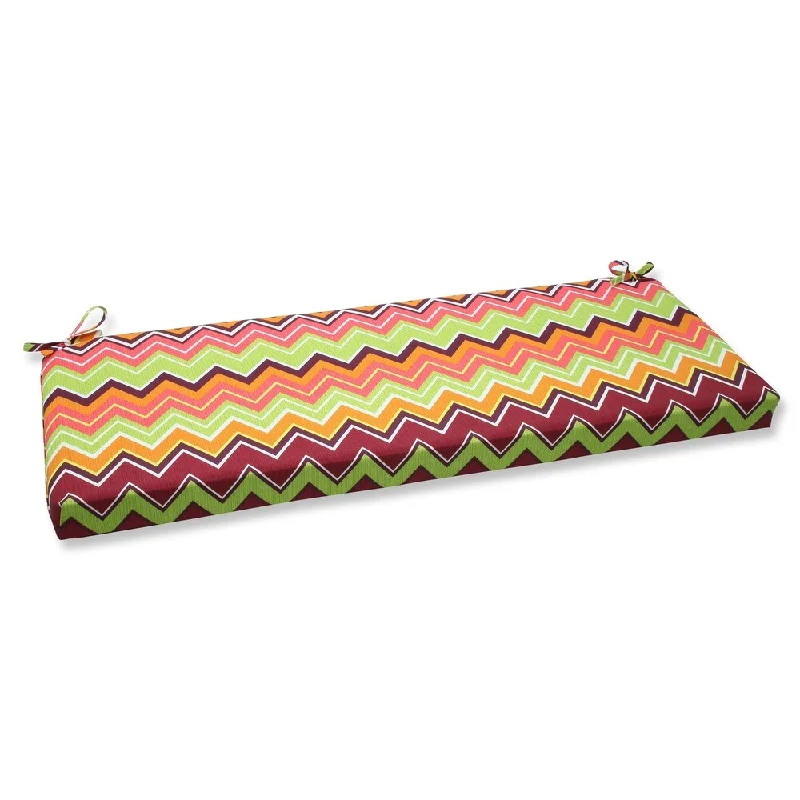 Pillow Perfect Zig Zag Outdoor Bench Cushion