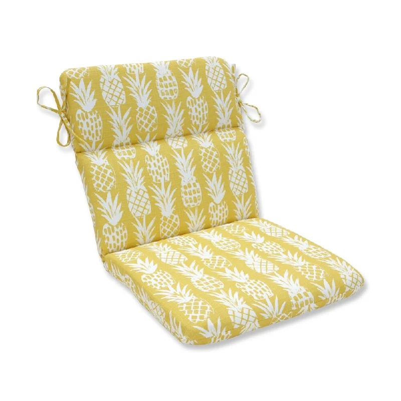 Pineapple Pineapple Rounded Corners Chair Cushion