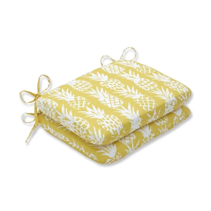 Pineapple Pineapple Rounded Corners Seat Cushion (Set of 2)