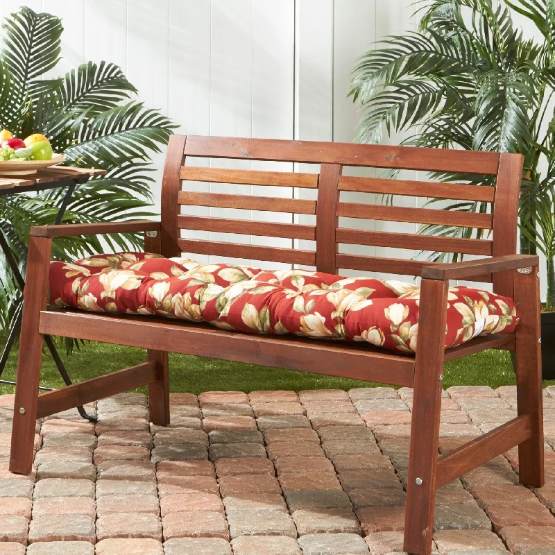 Roma 18-inch x 51-inch Outdoor Floral Bench Cushion (Cushion Only)