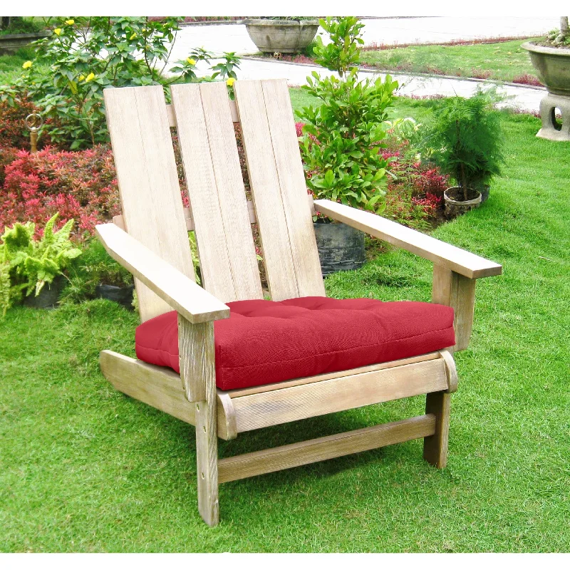 Ruby Red Outdoor Adirondack Cushion 20 x 20 in Solid Red - 20" x 20"