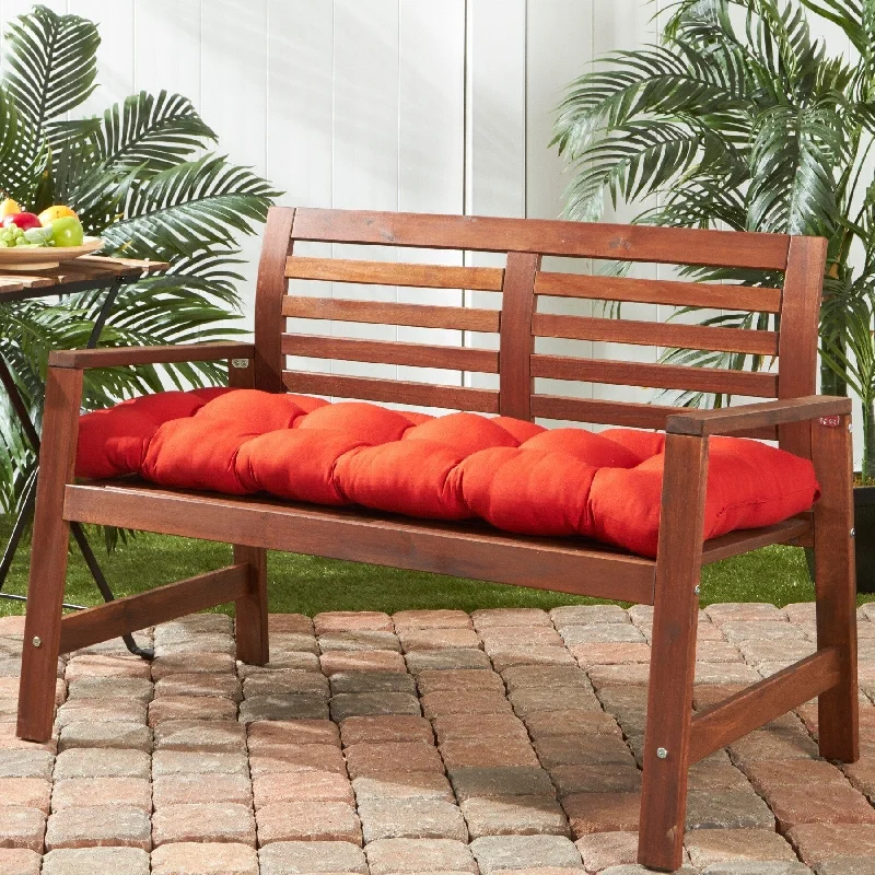 Salsa 51-inch Outdoor Red Bench Cushion (Cushion Only)