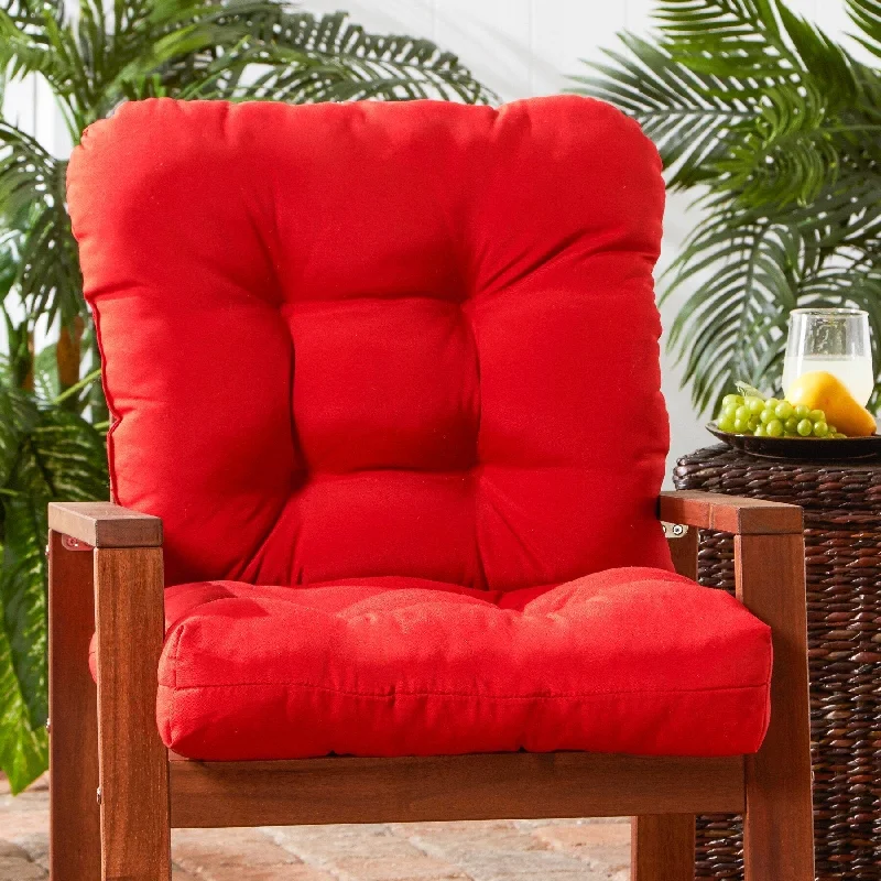 Salsa Outdoor Red Seat/ Back Chair Cushion (Cushion Only)