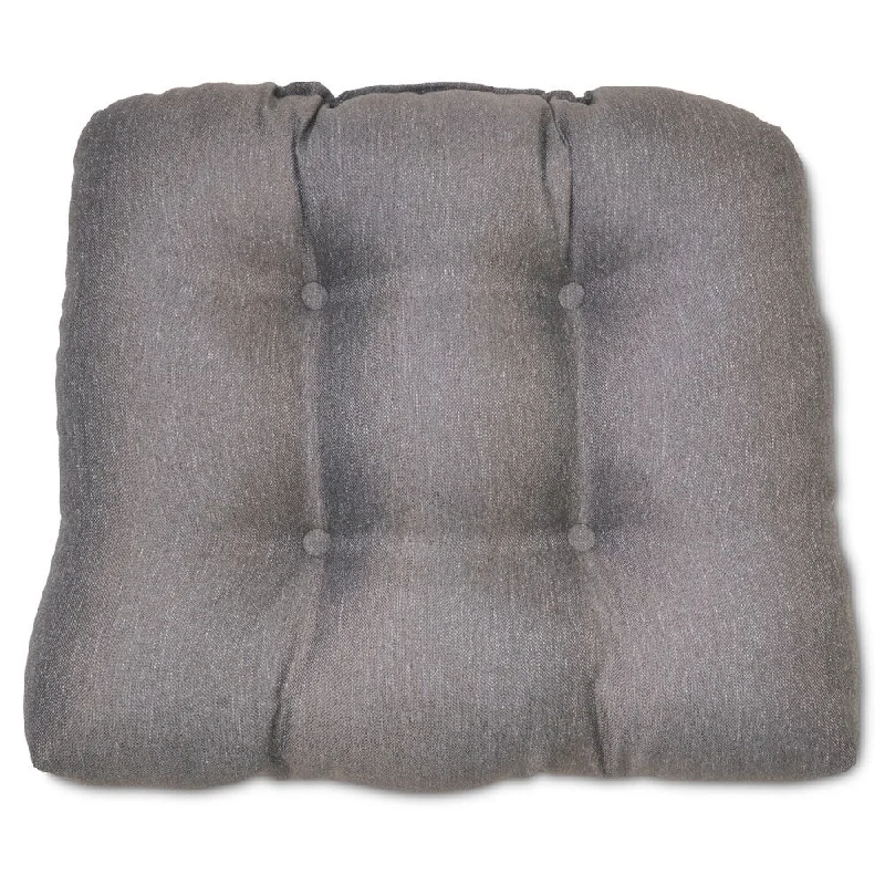 Seat Cushion Tufted Charcoal