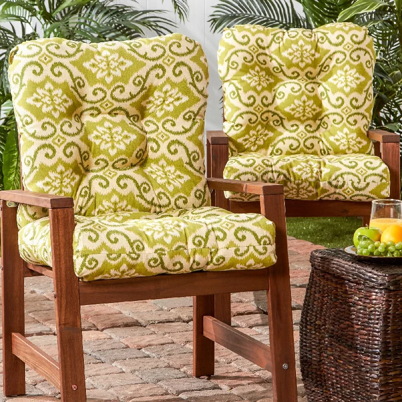 Shoreham Ikat 21 x 42-inch Outdoor Seat/Back Chair Cushion (Set of 2) (Cushions Only)