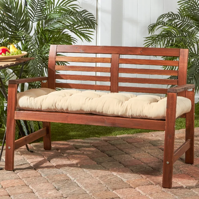 Solid Color 18-inch x 51-inch Outdoor Bench Cushion (Cushion Only)