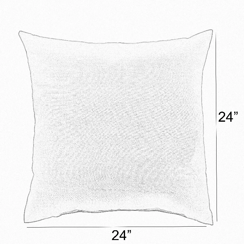 Sorra Home Hayden Sunstone Indoor/Outdoor Corded Square Pillows (Set of 2)