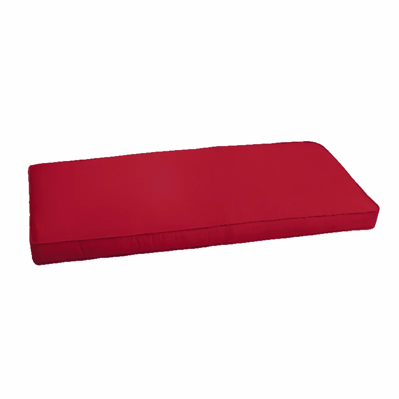 Sorra Home Red Indoor/ Outdoor Corded Bench Cushion