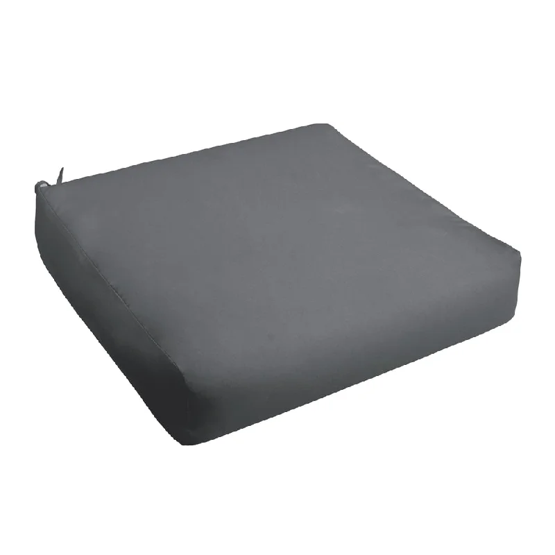 Sorra Home Sloane Charcoal Indoor/ Outdoor Square Cushion