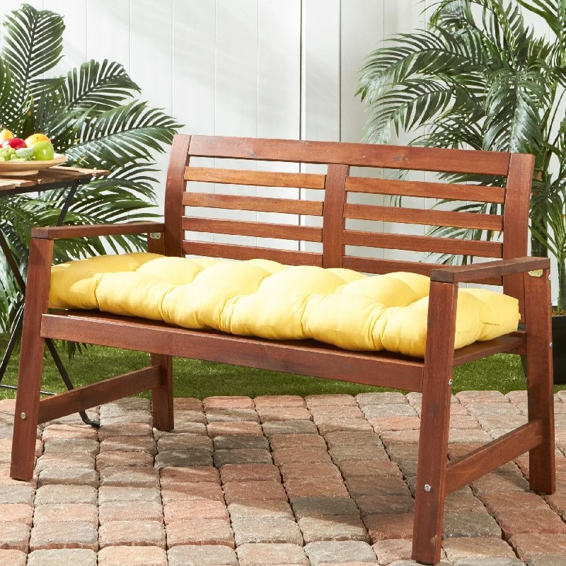 Sunbeam 51-inch Outdoor Yellow Bench Cushion (Cushion Only)