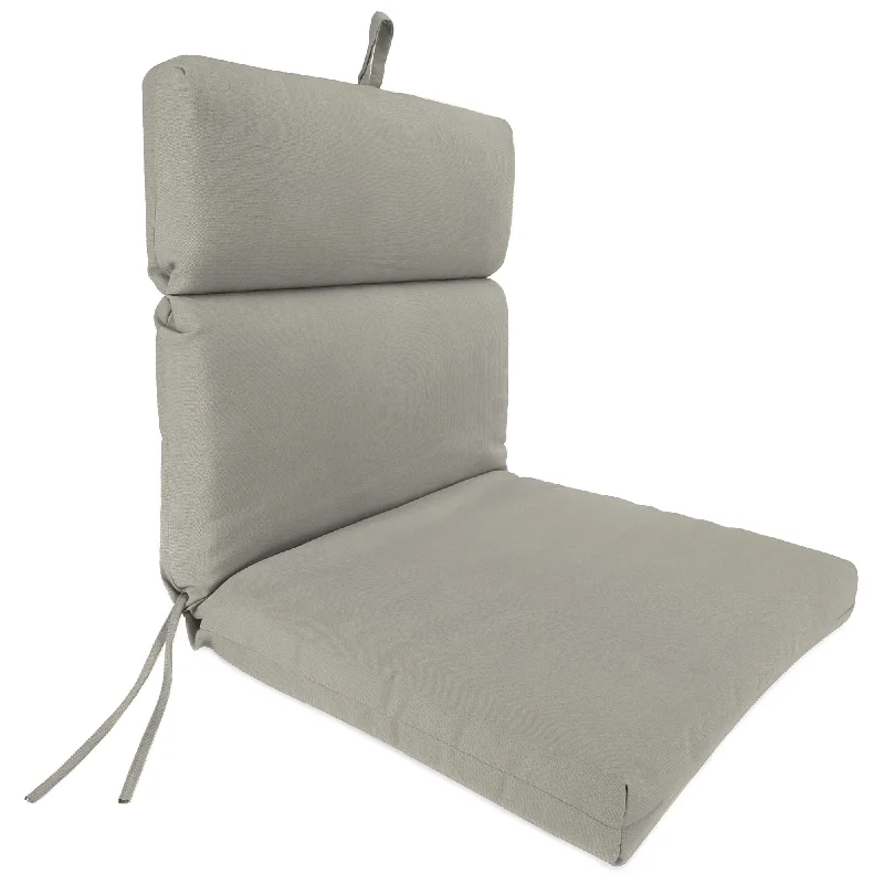 Sunbrella 22" x 44" Outdoor Chair Cushion with Ties and Loop - 44'' L x 22'' W x 4'' H