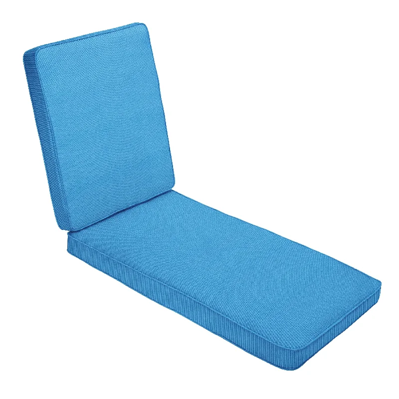 Sunbrella Capri Blue Indoor/ Outdoor Hinged Cushion - Corded