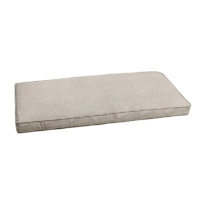 Sunbrella Silver Grey Indoor/ Outdoor Bench Cushion by Sorra Home