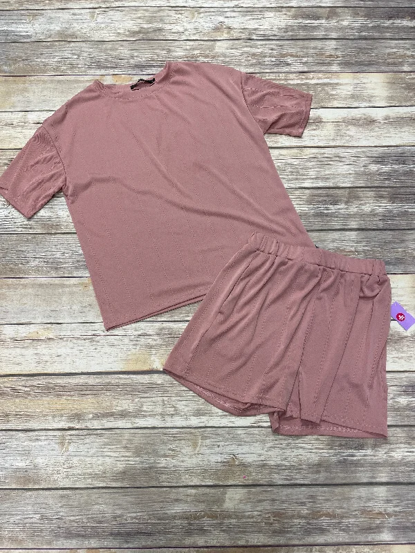 Mauve Shorts Set Cme, Size M