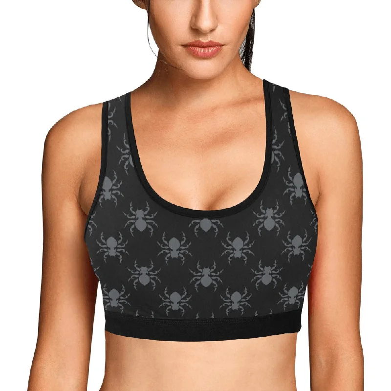 Gothic Spiders Sports Bra