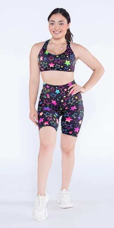 Rainbow Stars - MPX Padded Cycling Bottoms