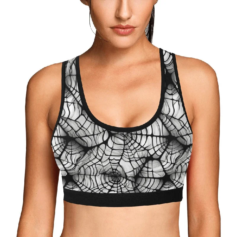 Spider Webs Sports Bra